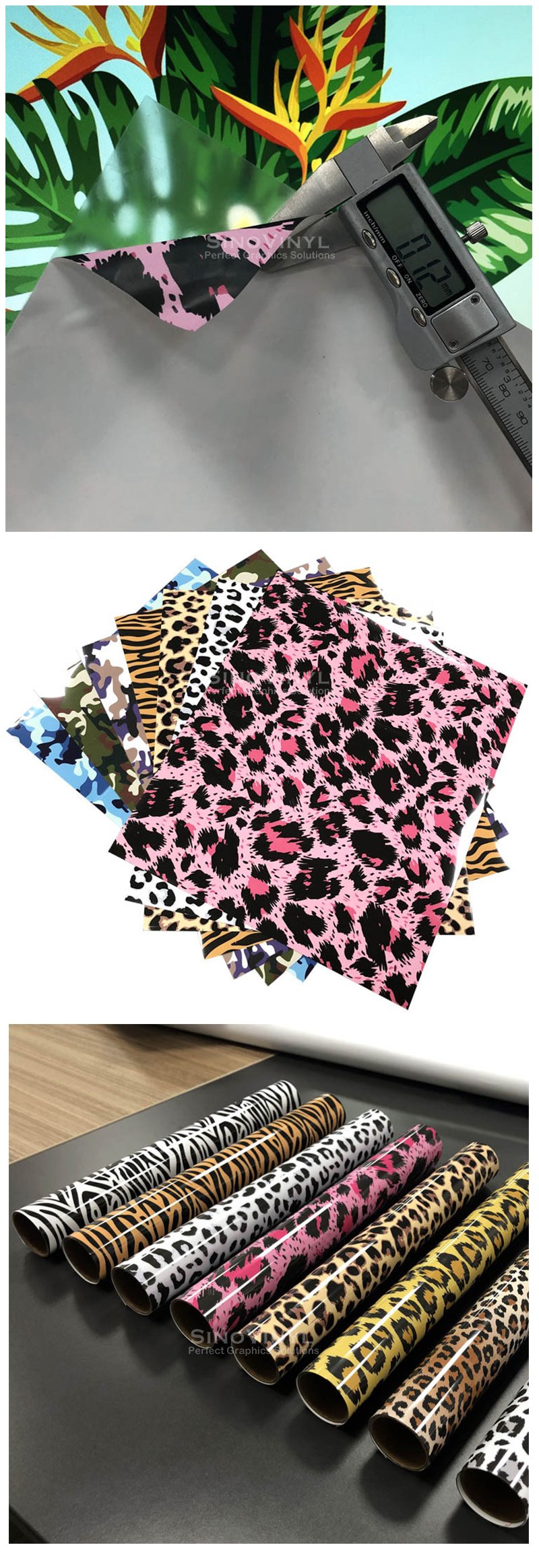 Leather Animal Skin Pattern Iron On Textile Vinyl For T-shirt