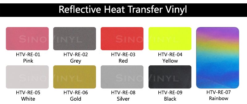 Reflective Heat Transfer Vinyl HTV Textiles for T-shirt