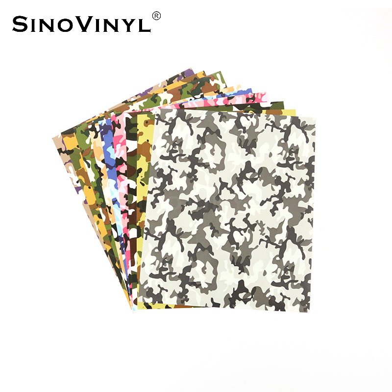 Customized Size 0.5x25m Camouflage Htv For T-shirt