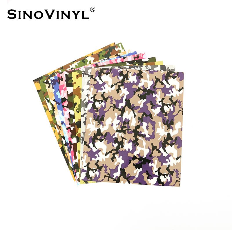 Customized Size 0.5x25m Camouflage Htv For T-shirt