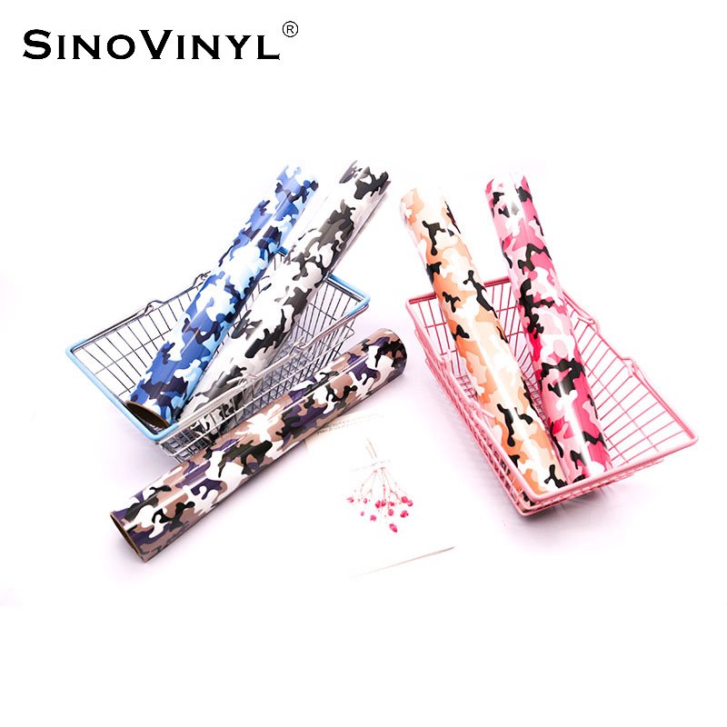 Multi Color Textile Korea HTV Rolls Camouflage For Jean Jacket