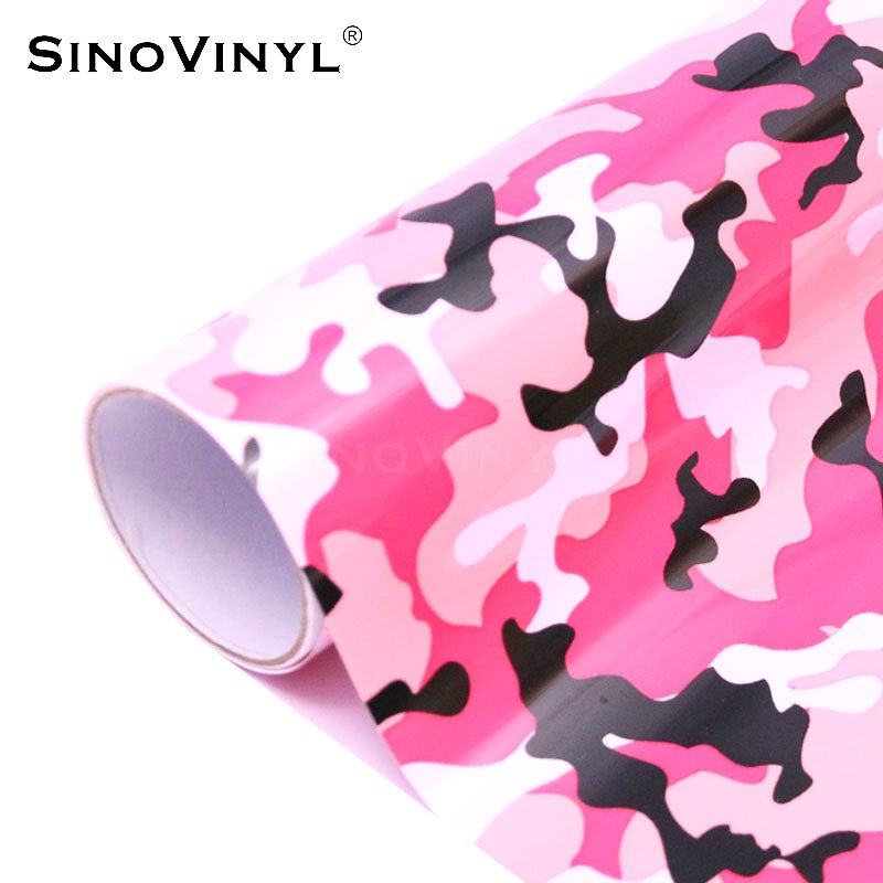 Patterned Printing Vinyl Camouflage HTV Roll For T-shirt