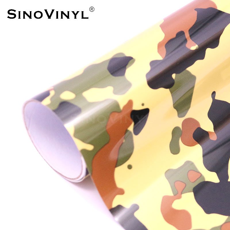 Patterned Printing Vinyl Camouflage HTV Roll For T-shirt