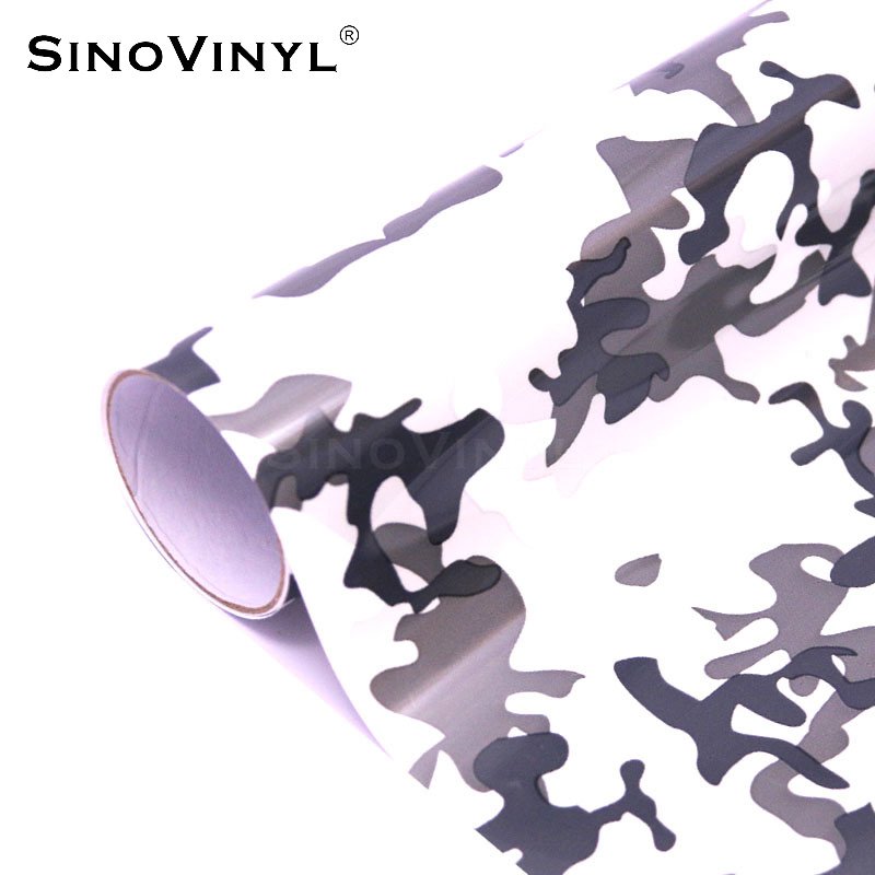 Patterned Printing Vinyl Camouflage HTV Roll For T-shirt