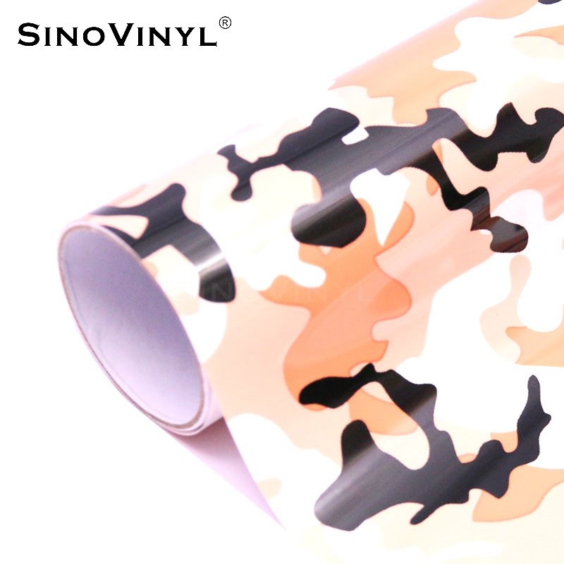 Patterned Printing Vinyl Camouflage HTV Roll For T-shirt