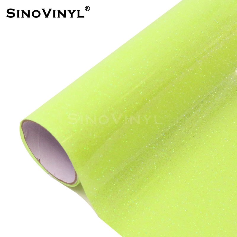 High Quality Rolls Super Gloss Glitter Heat Transfer Vinyl