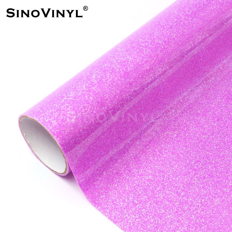 High Quality Rolls Super Gloss Glitter Heat Transfer Vinyl