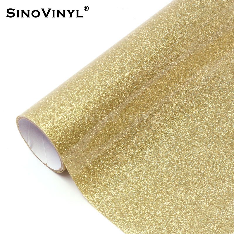 High Quality Rolls Super Gloss Glitter Heat Transfer Vinyl