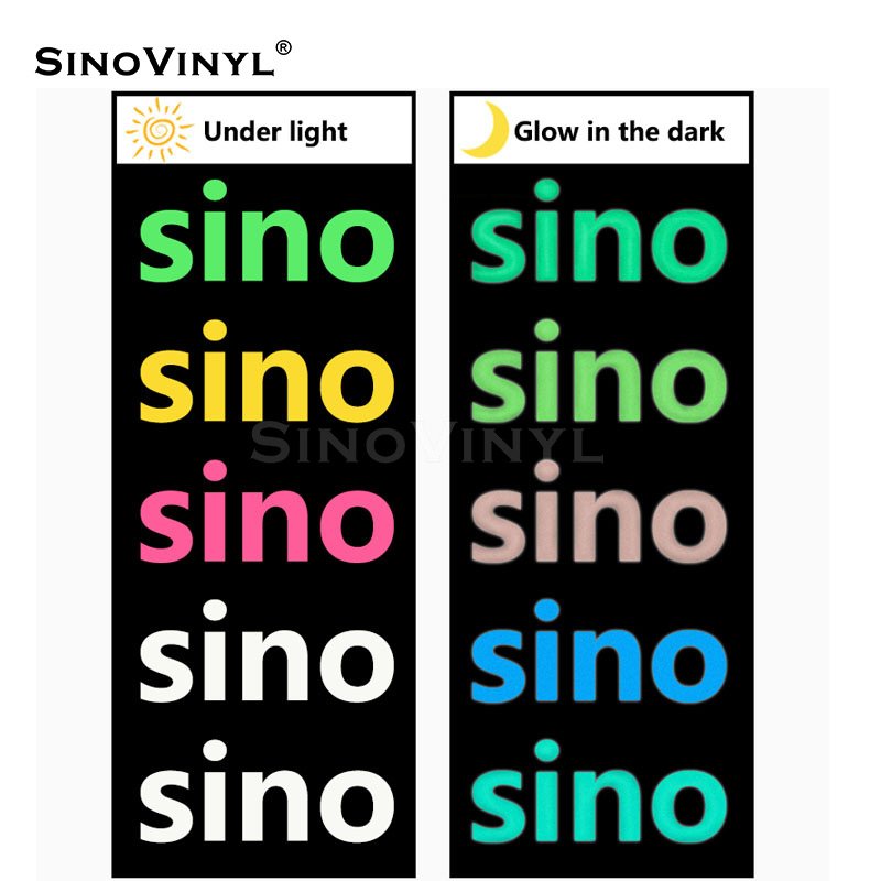 Photoluminescent 3D Puffs Heat Transfer Textile Vinyl For Tshirt