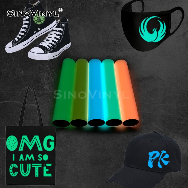 Photoluminescent 3D Puffs Heat Transfer Textile Vinyl For Tshirt