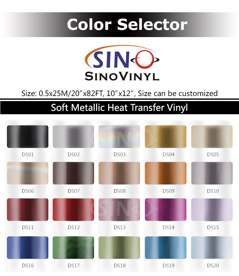 Wholesale Vinyl Clothing Custom Metallic Flex Heat Transfer Vinyl Rolls