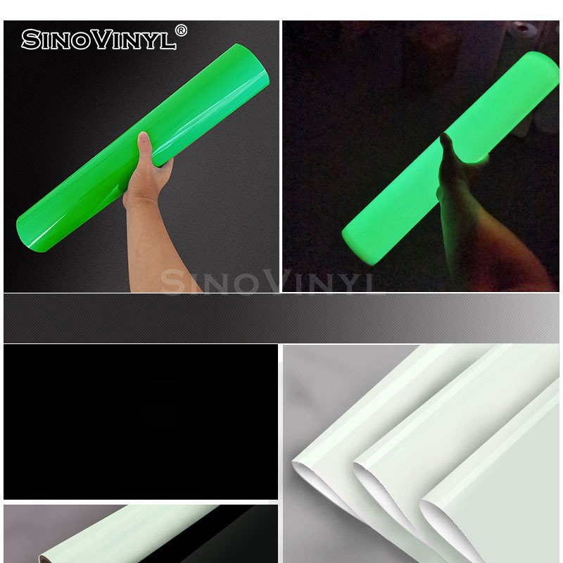 Iron On Vinyl Textile Rolls Film Glow In The Dark Vinyl Heat Transfer Vinyl Sheets