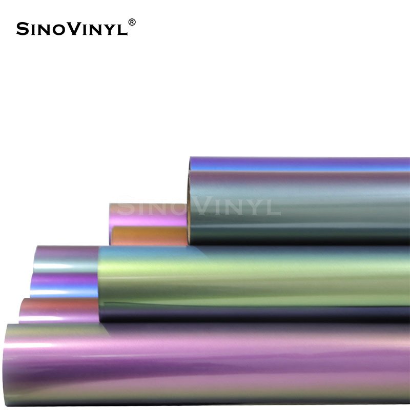 Textile Chameleon Thermal Press Vinyl Rolls Film Htv Heat Transfer Vinyl