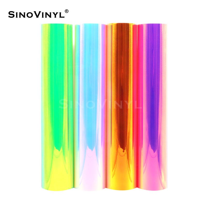 Photoluminescent Rainbow Heat Transfer  Vinyl Iron On