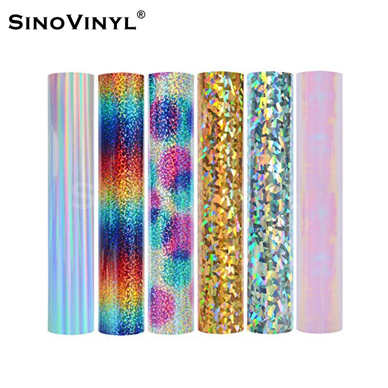 Holographic Rainbow HTV Heat Transfer Vinyl for Clothing