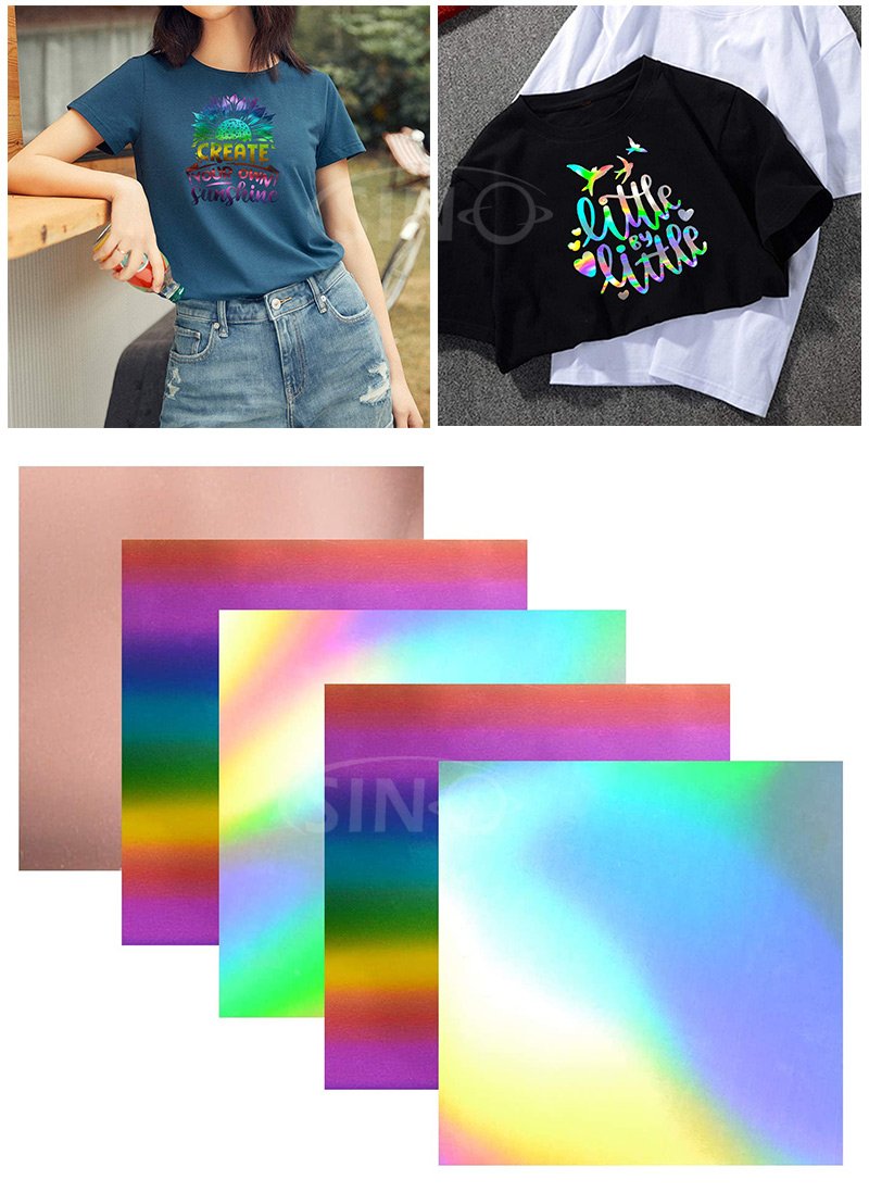 Holographic Rainbow HTV Heat Transfer Vinyl for Clothing - Sino HTV Vinyl