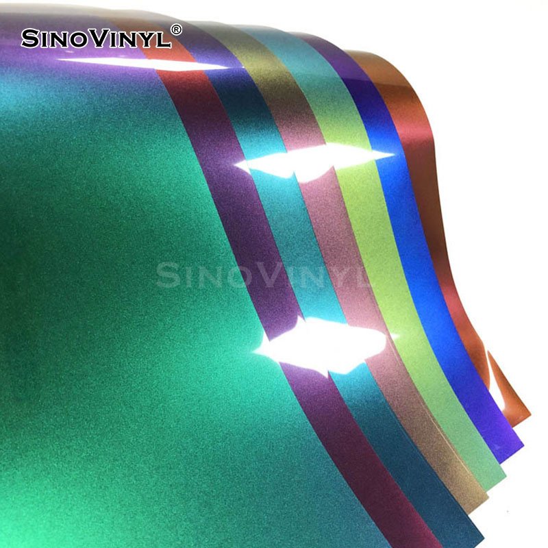 Iron On Vinyl For T-Shirt Chameleon Gradient Change Color PU HTV